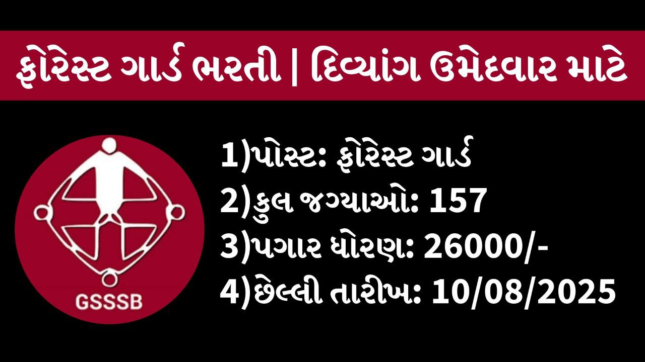 GSSSB Forest Guard Recruitment 2025